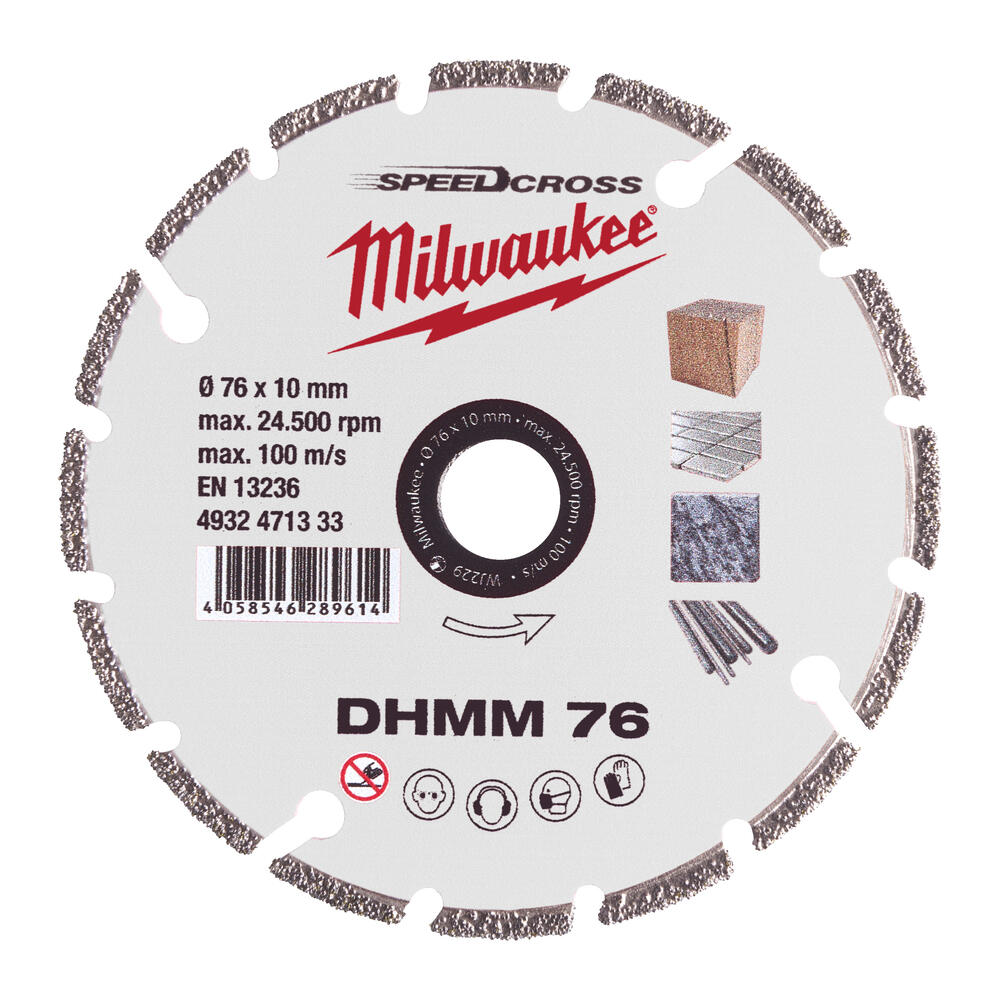 Milwaukee Diamanttrennscheibe DHMM 76 mm