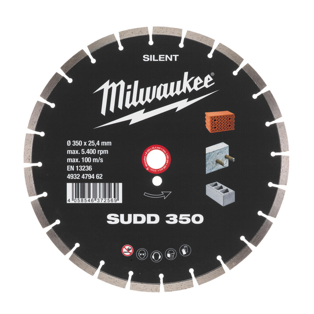 Milwaukee Diamanttrennscheibe Silent SUDD 350 mm