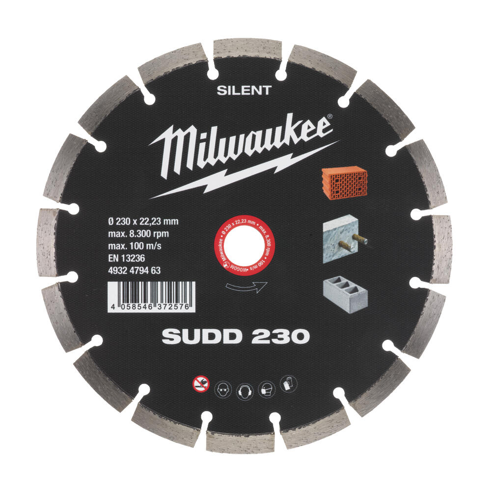 Milwaukee Diamanttrennscheibe Silent SUDD 230 mm