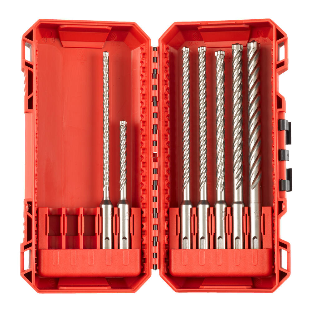 Hammerbohrer MX4 SDS-Plus Set 7-teilig 5,5 / 6 x 115 mm, 5 / 5,5 / 6 / 8 / 10 x 165 mm