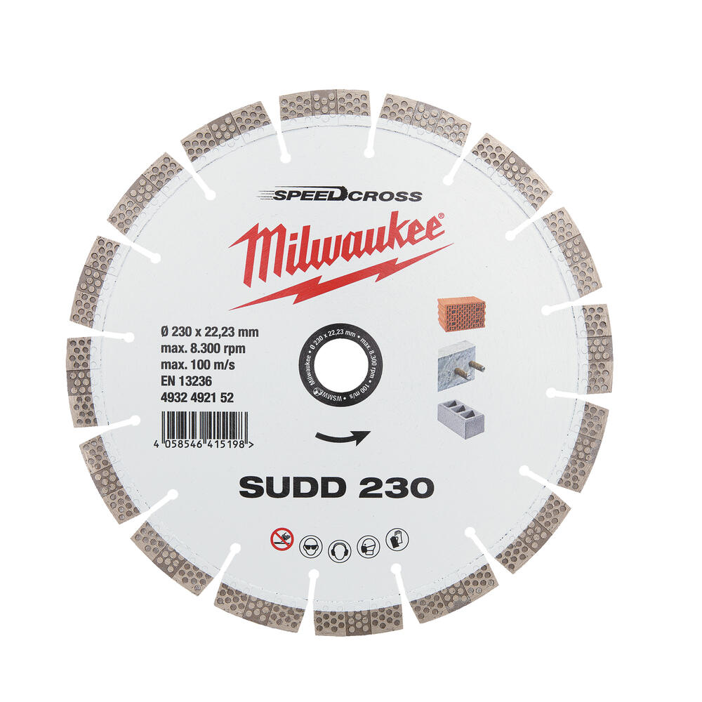 Milwaukee Speedcross Diamanttrennscheibe SUDD