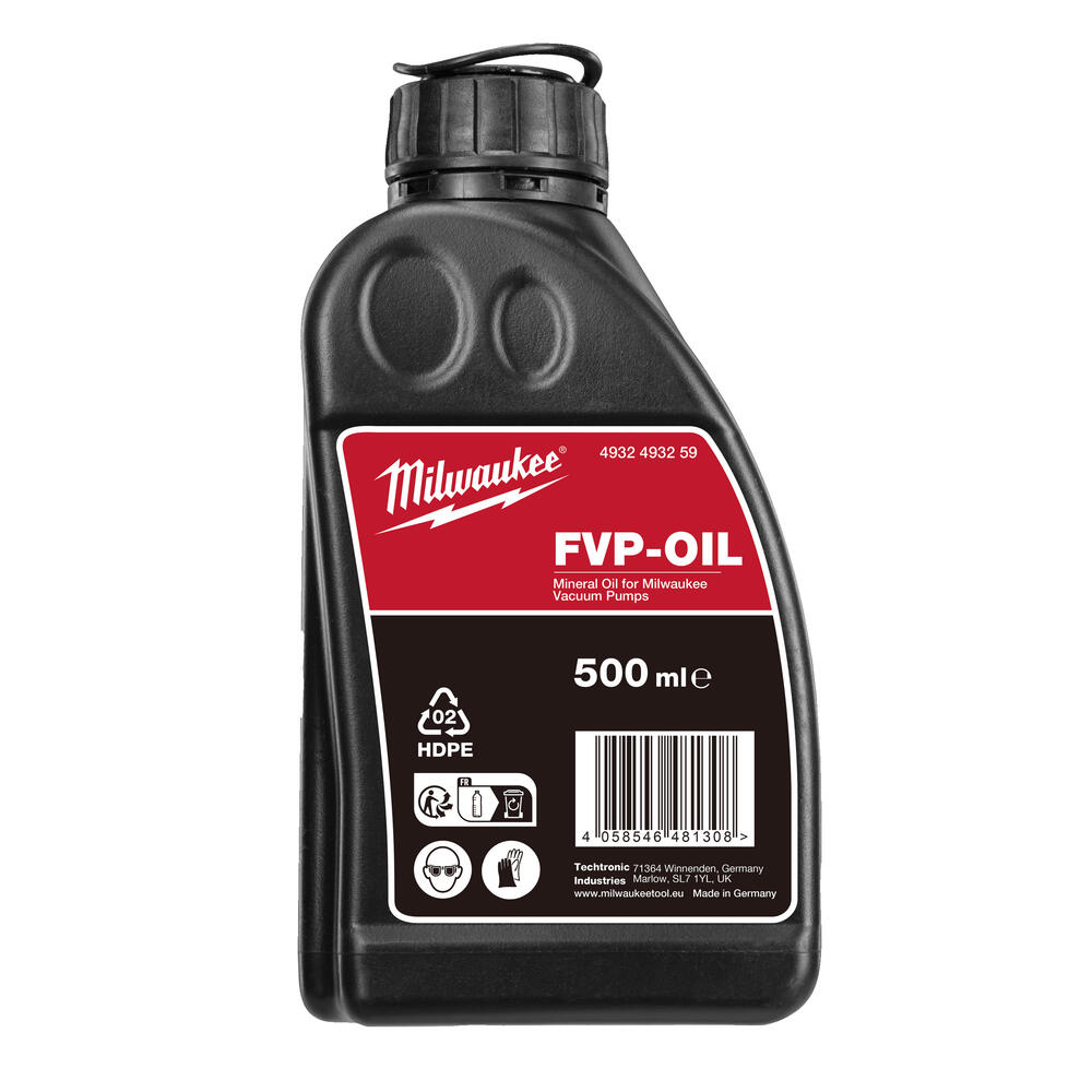 Milwaukee Fuel Mineralöl 500 ml Vakuumpumpe