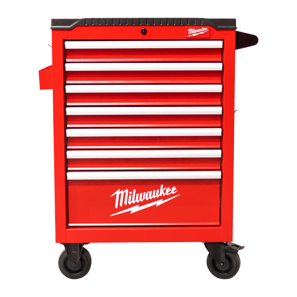 Milwaukee TOOLGUARD Werkstattwagen 69 cm / 27 rot mit 7 Schubladen