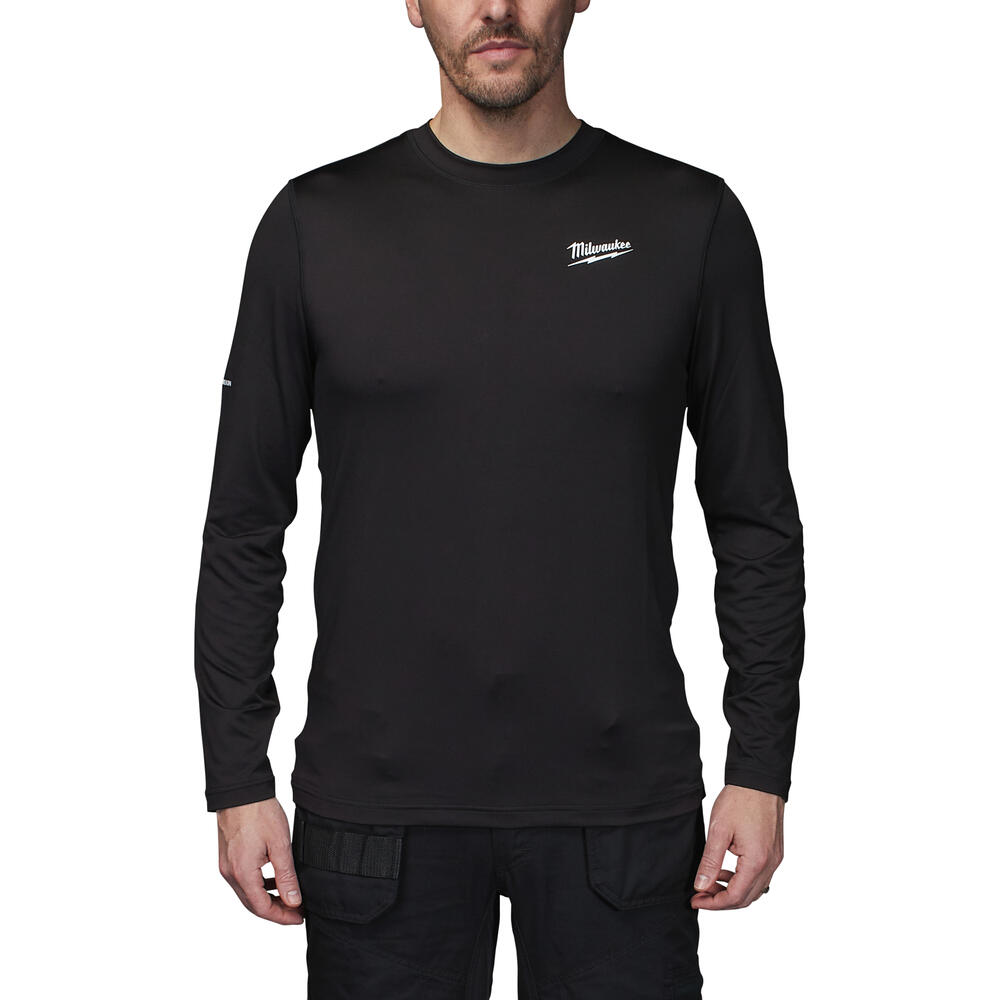 Milwaukee - WORKSKINUnterzieh-Langarm-Shirt schwarz Größe S S