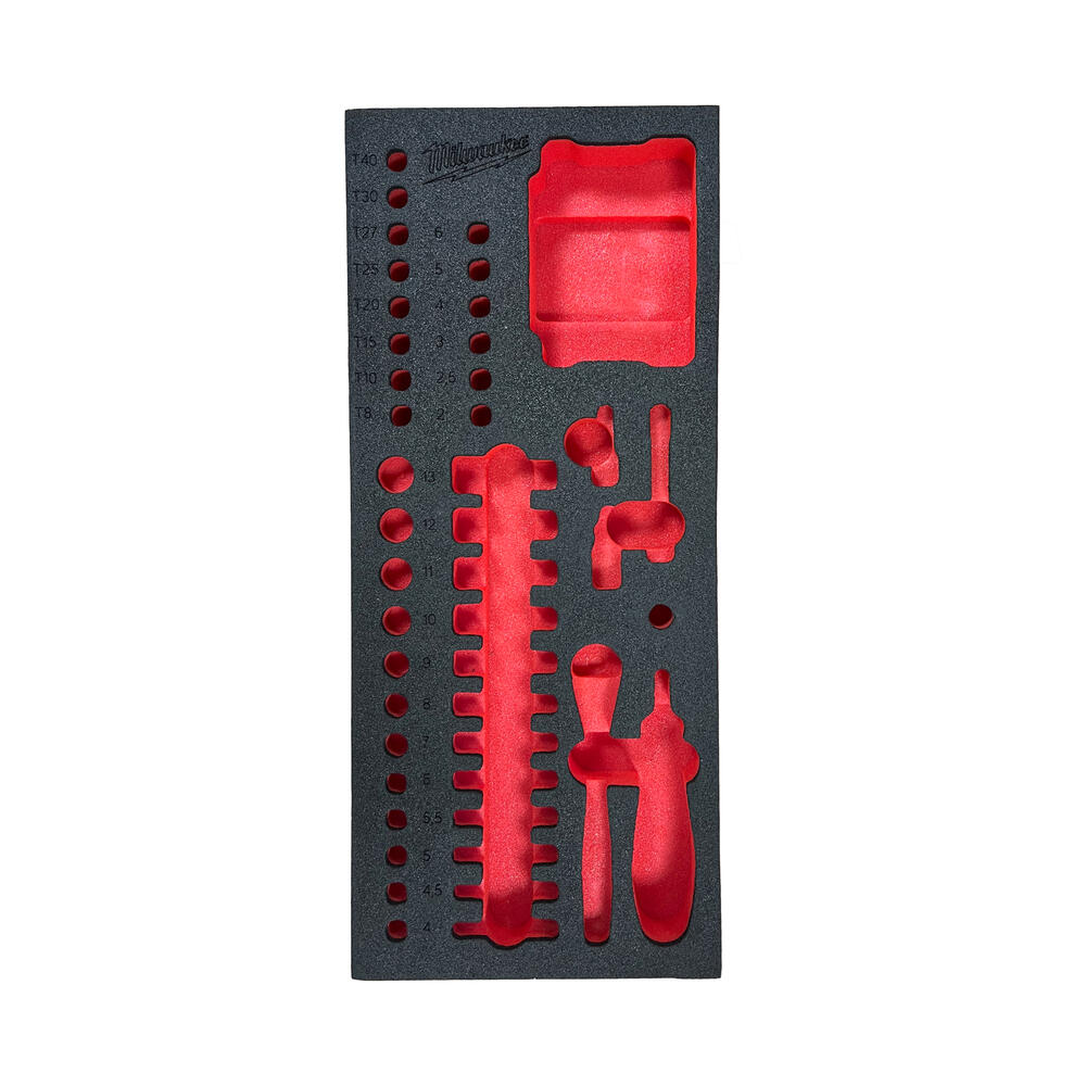 Milwaukee Ersatz-Einlage 1/3 für 1/4 Ratschen, Handgriff, Steckschlüssel & Bit-Einsätze