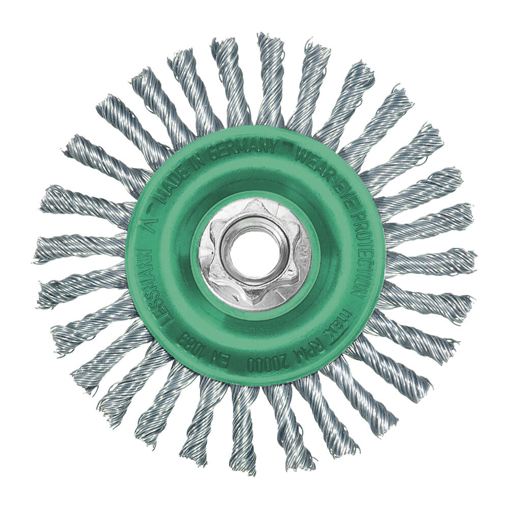 Milwaukee Edelstahl-Rundbürste M14 gezopft