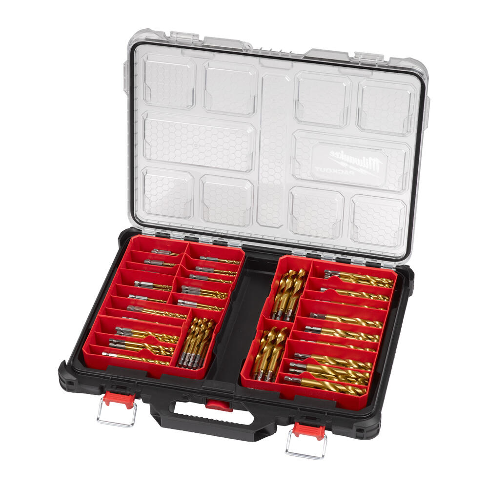 Milwaukee SHOCKWAVE Metallbohrer HSS-G RED HEX Titan Set