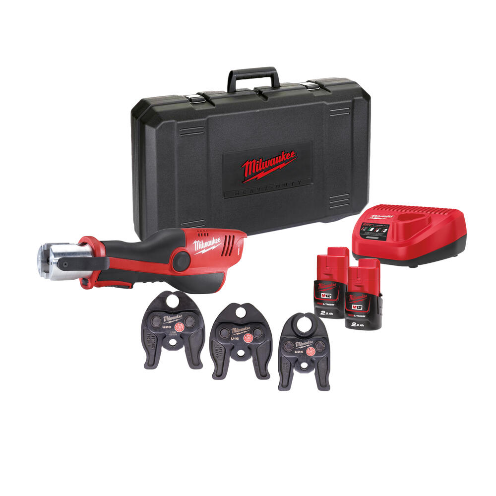 Milwaukee - M12 Akku-Presswerkzeug mit ONE-KEY (M12ONEHPT-202C U-Set) 