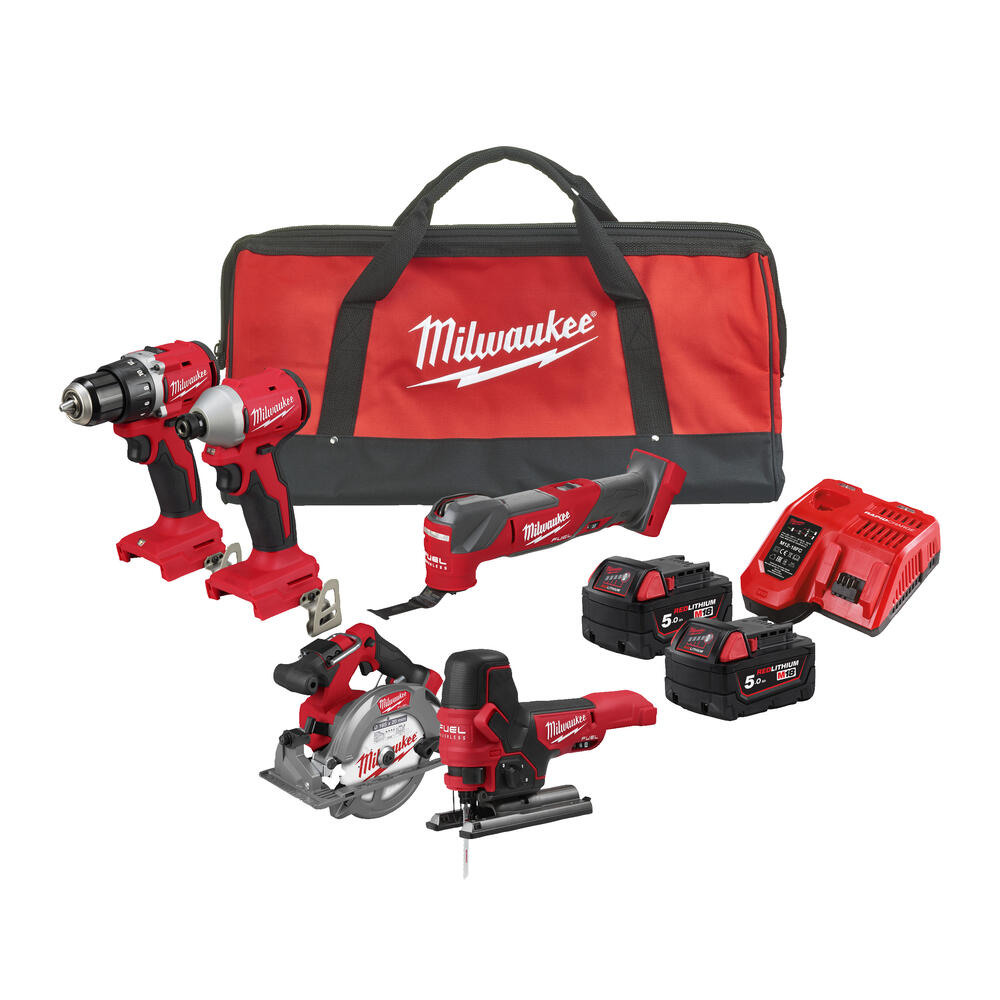 Milwaukee - M18 Powerpack Maschinenset (M18BLCPP5A-502B) 