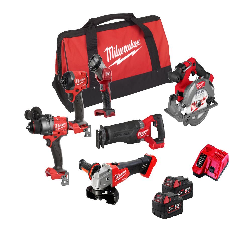 Milwaukee - M18 Powerpack Maschinenset (M18FPP6G3-502B) 