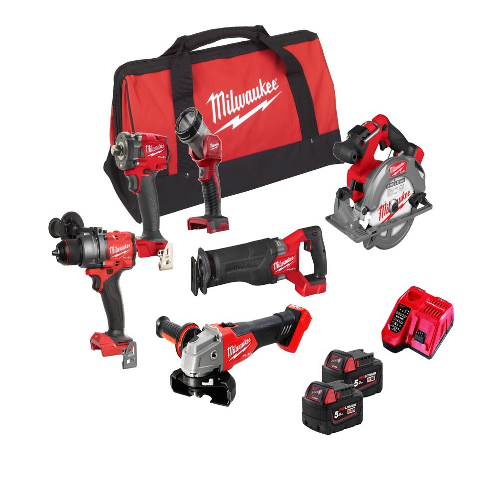Milwaukee - M18 Powerpack Maschinenset (M18FPP6H3-502B) 