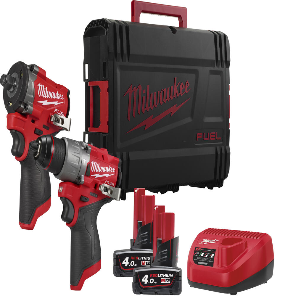 Milwaukee - M12 Powerpack Maschinenset (M12FPP2X2-402X) 