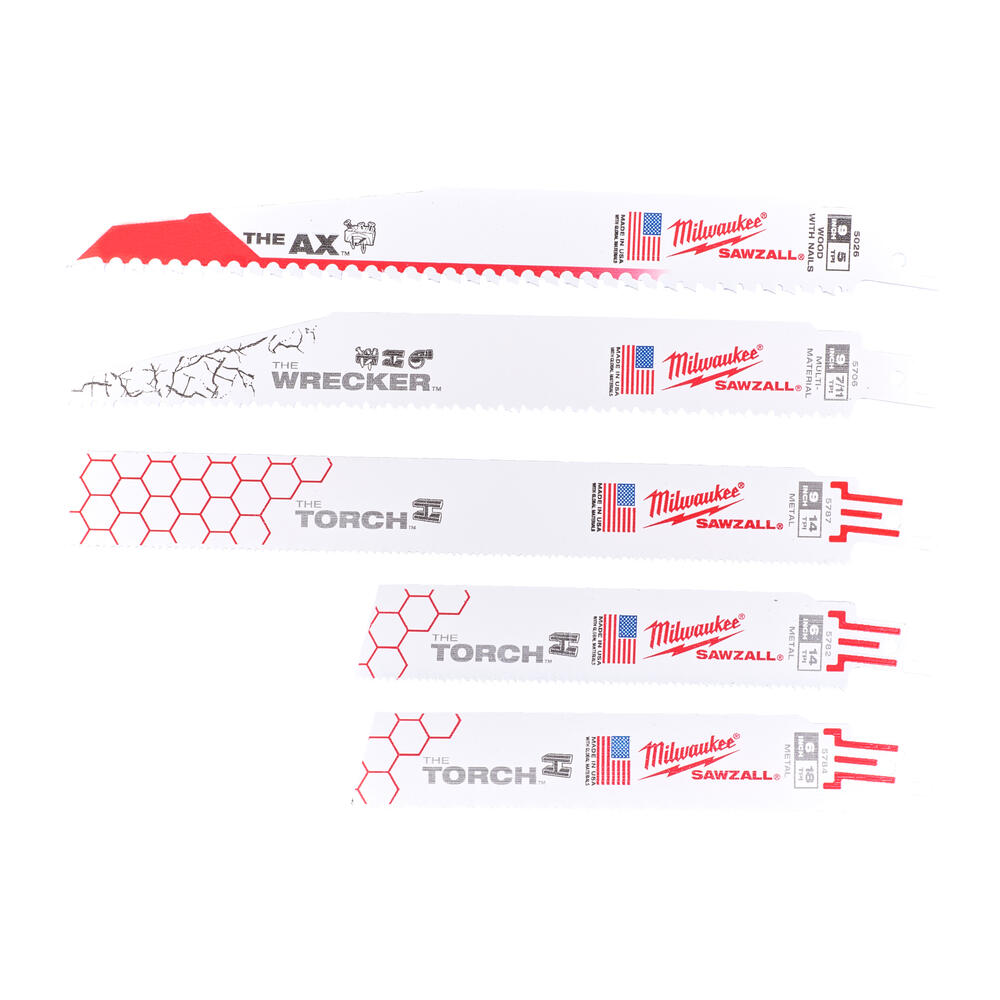 Milwaukee Säbelsägeblatt-Set SAWZALL (5-teilig)