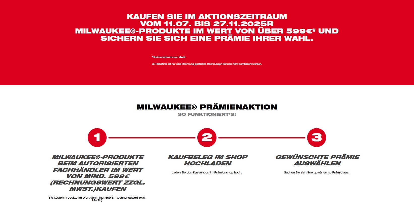 Prämie Aktion Details